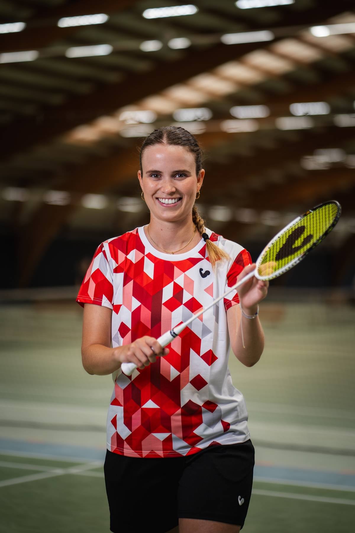 Shirt Red Squares - Women