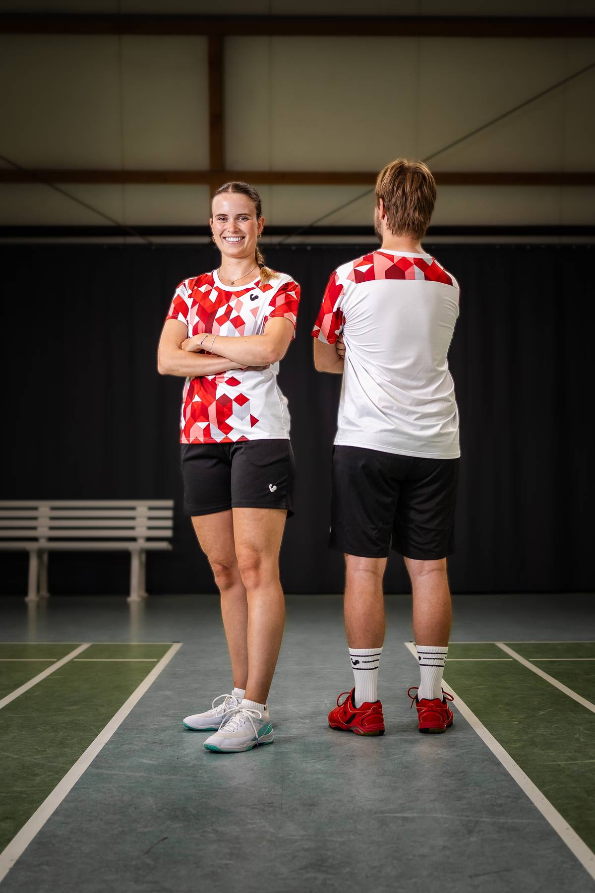 Shirt Red Squares - Women